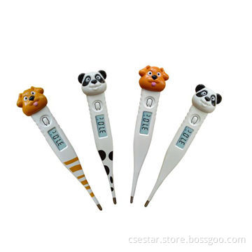 Digital thermometer with cute animal character